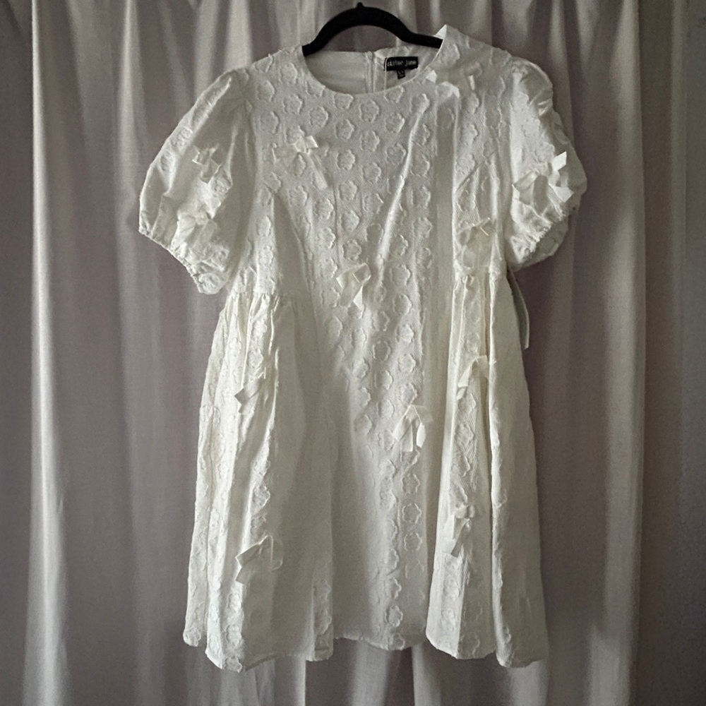 Sister Jane Bow Mini Dress - L+ - NWT!